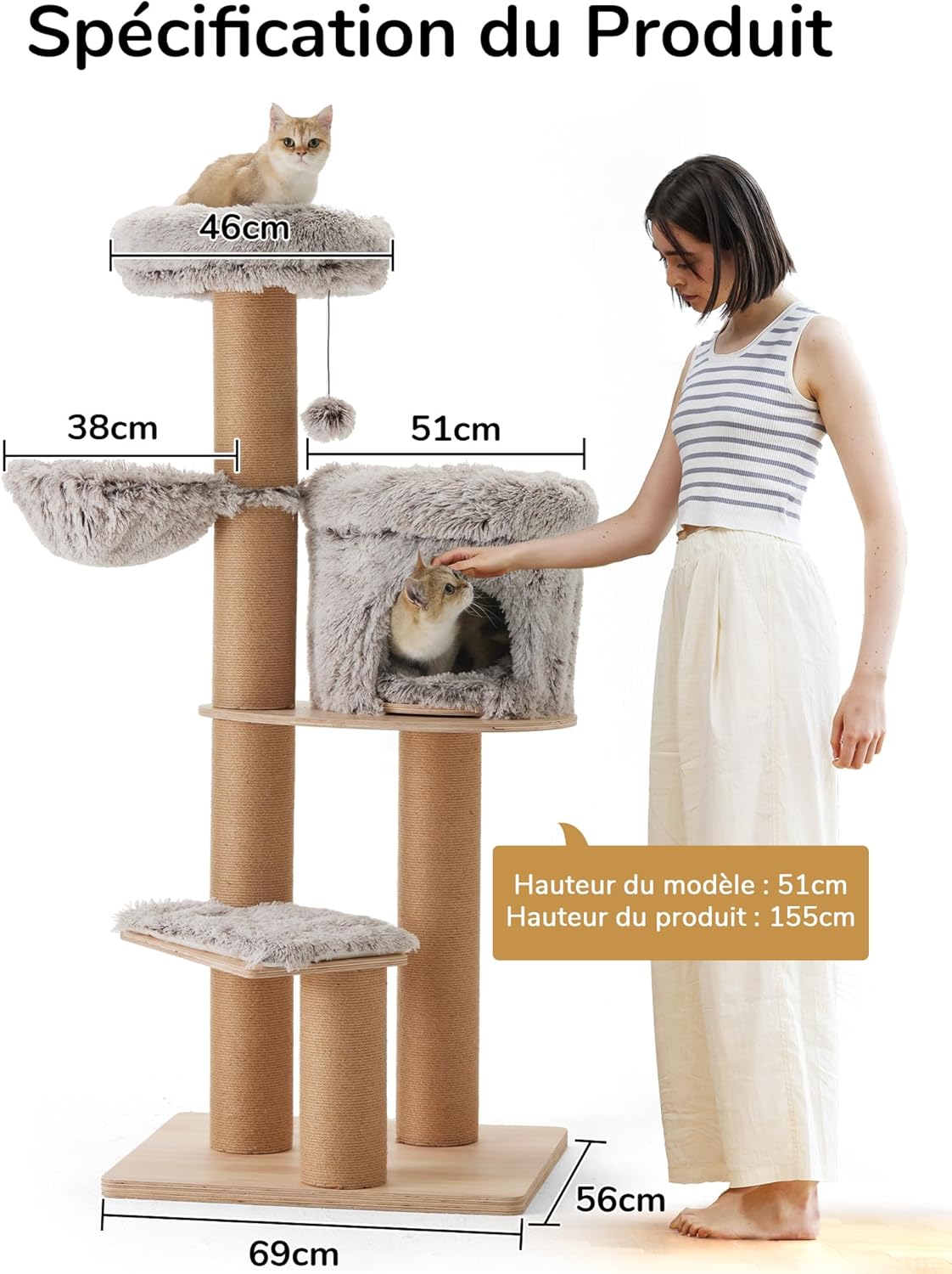 Arbre à Chat 155 cm