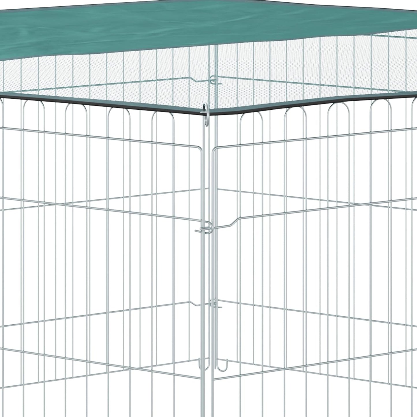 Enclos Chat 6 Panneaux et 1 Porte Ø 120 x 60 cm