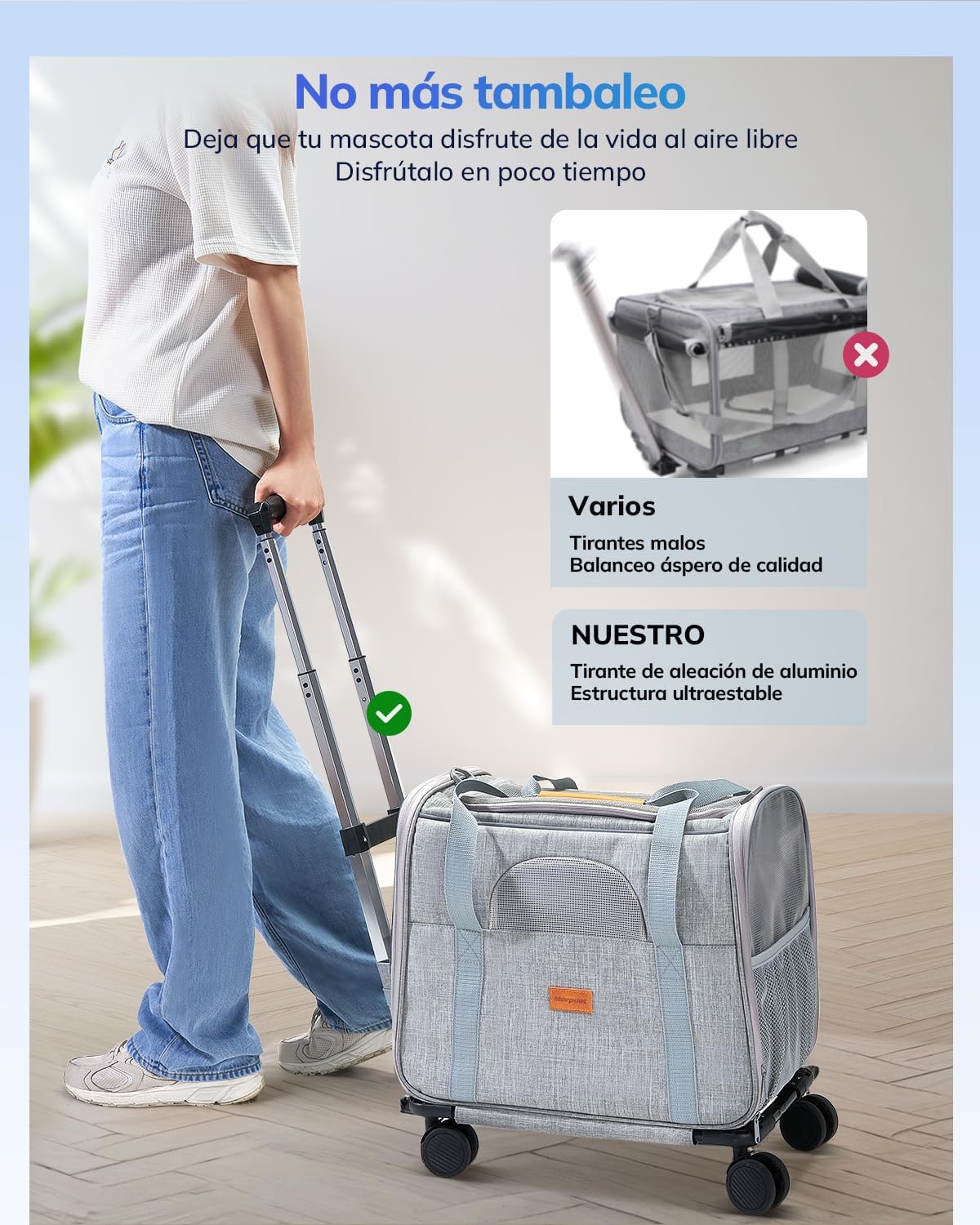 Sac Transport Chat à roulette 44x31x34 7kg