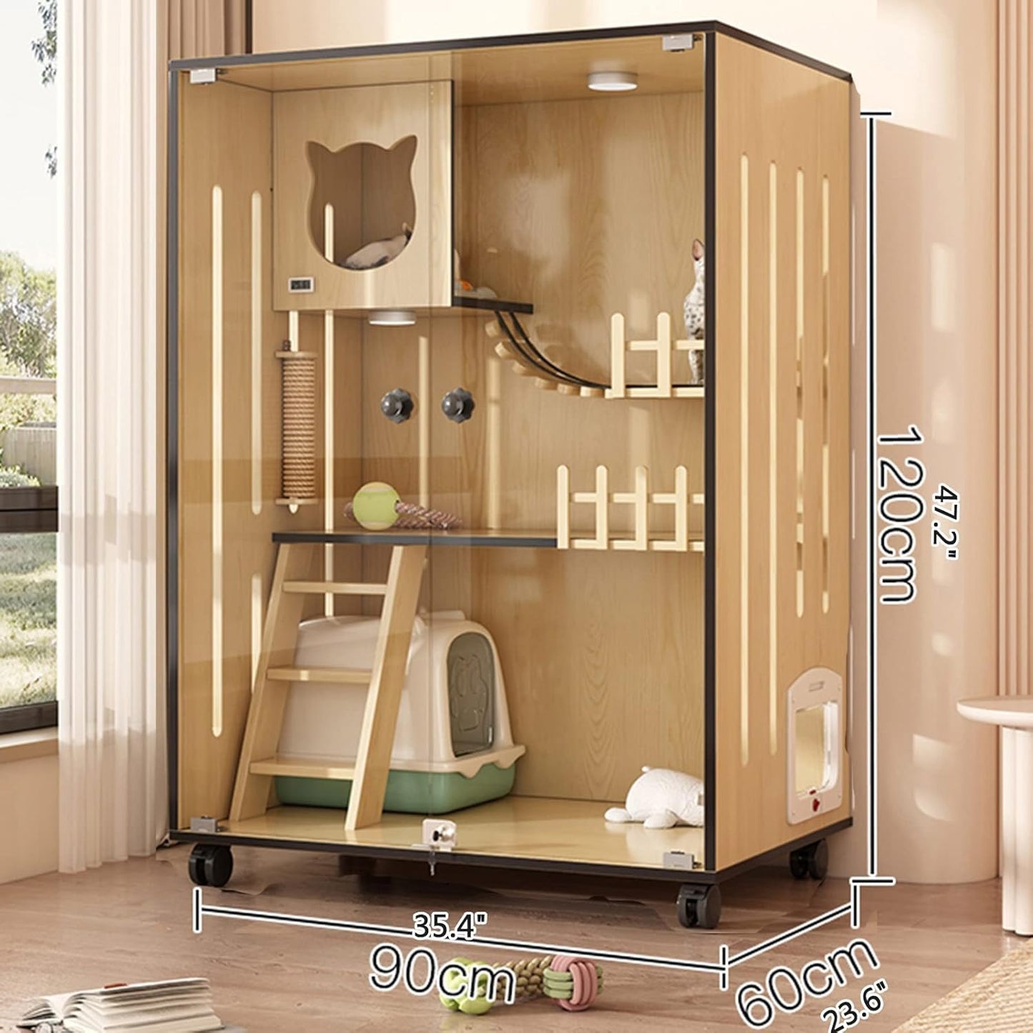 Enclos Chat en bois