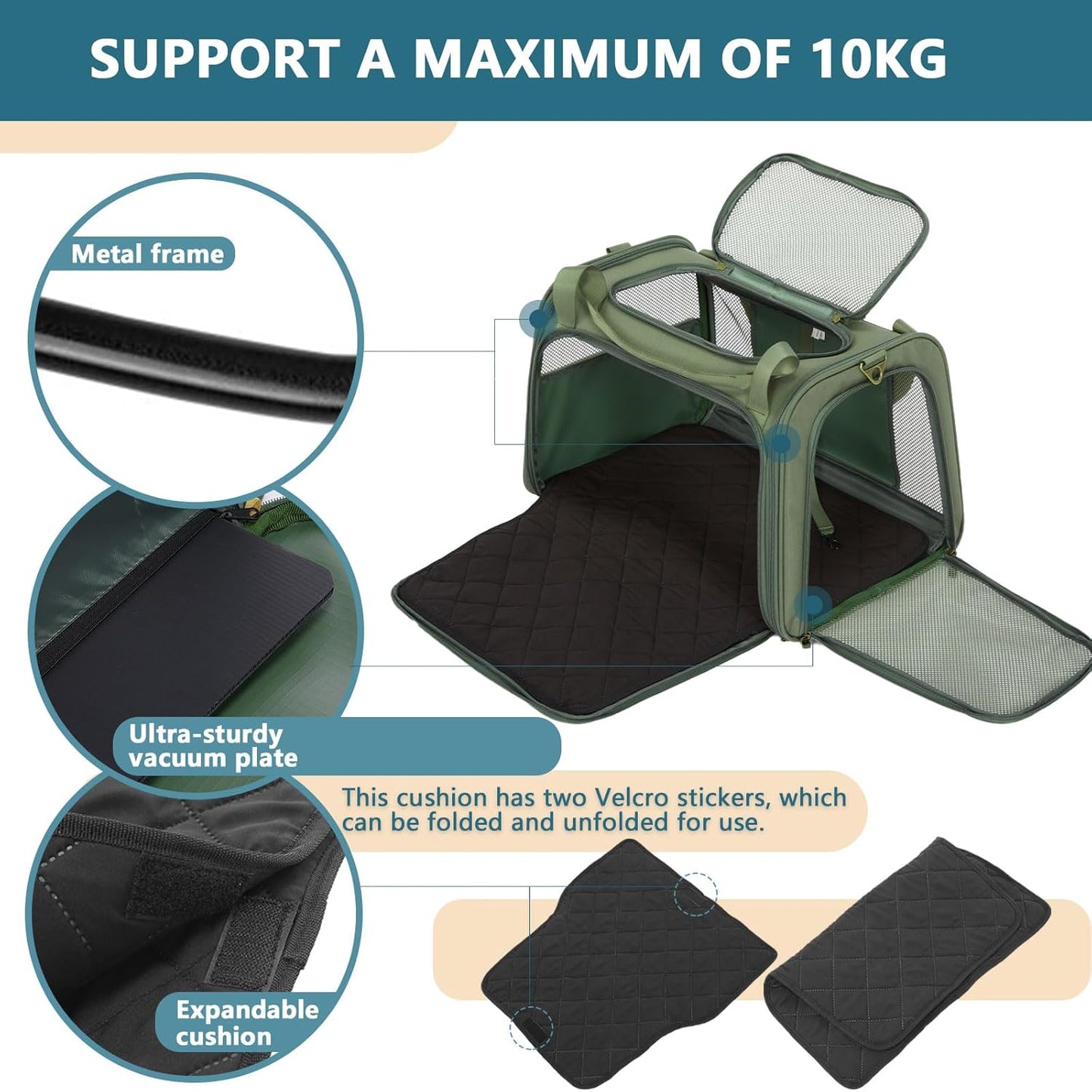 Sac Transport Chat (L) 50x33x33 10kg