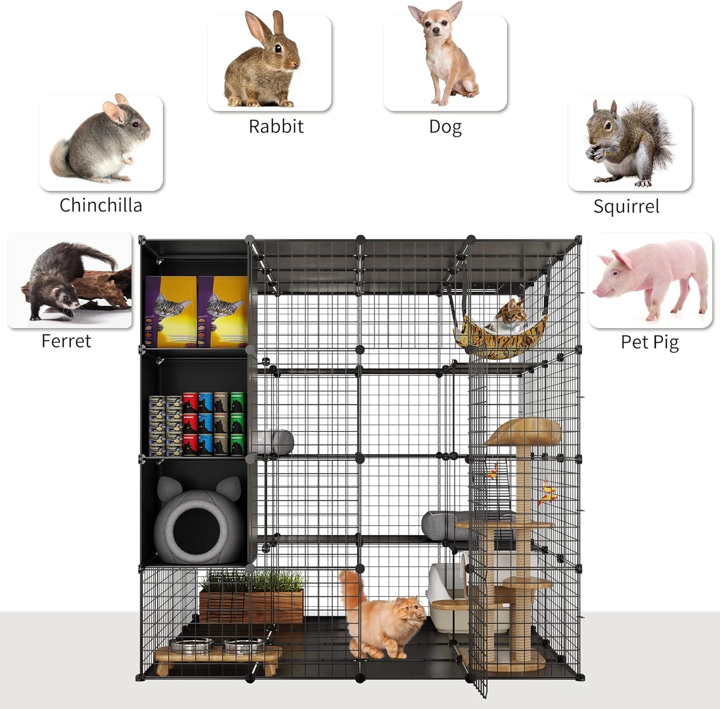 Enclos Chat 140 x 140 x 140 cm