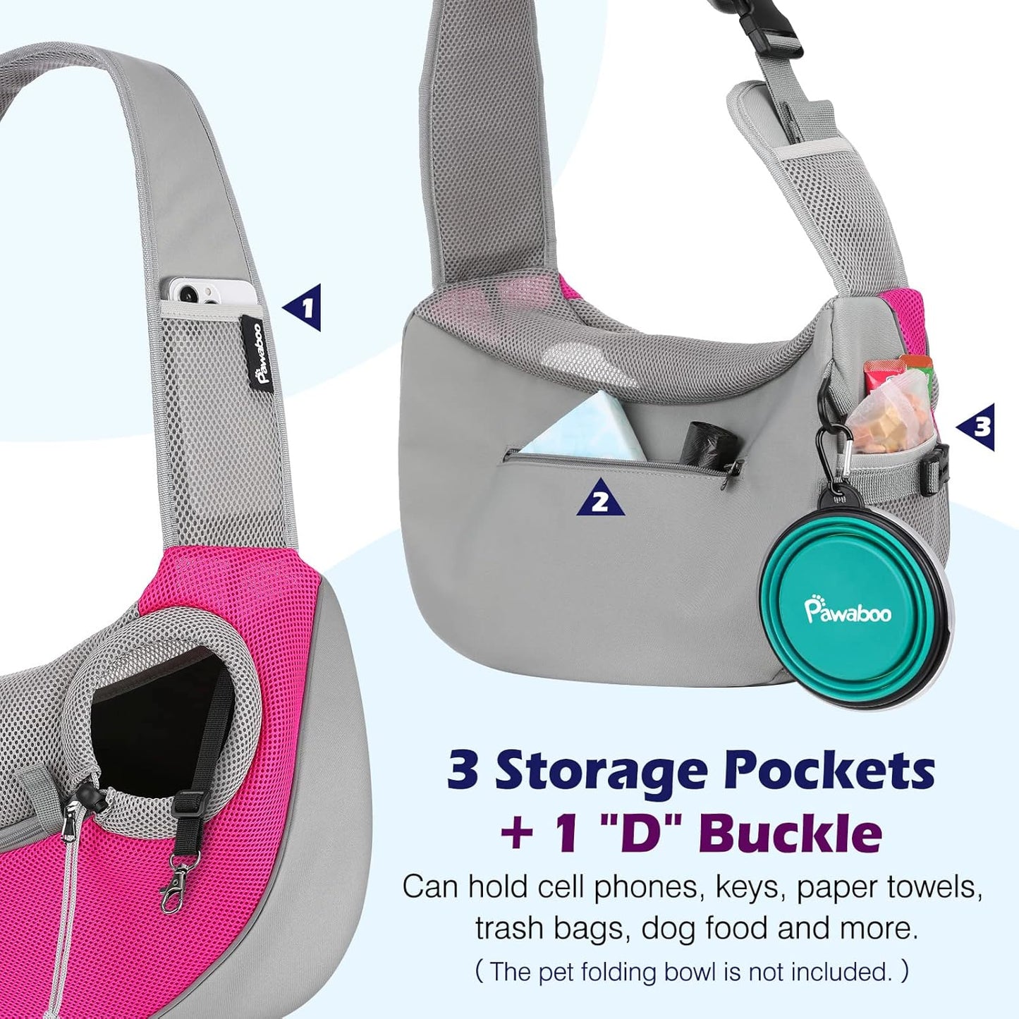 Sac Bandoulière Chat S/2.5kg M/4.5kg L/6.5kg