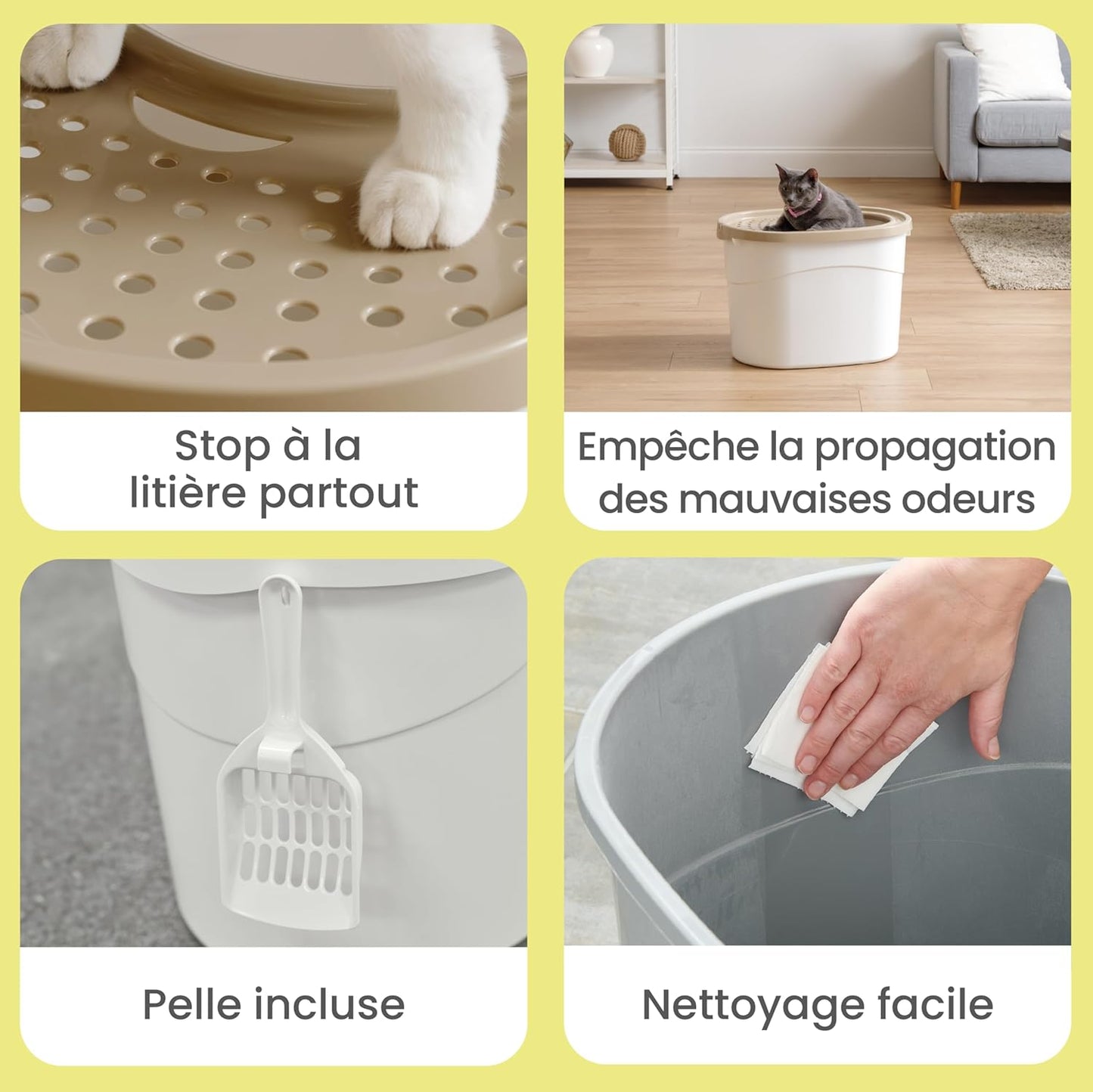 Litière Max. 7 kg, Beige