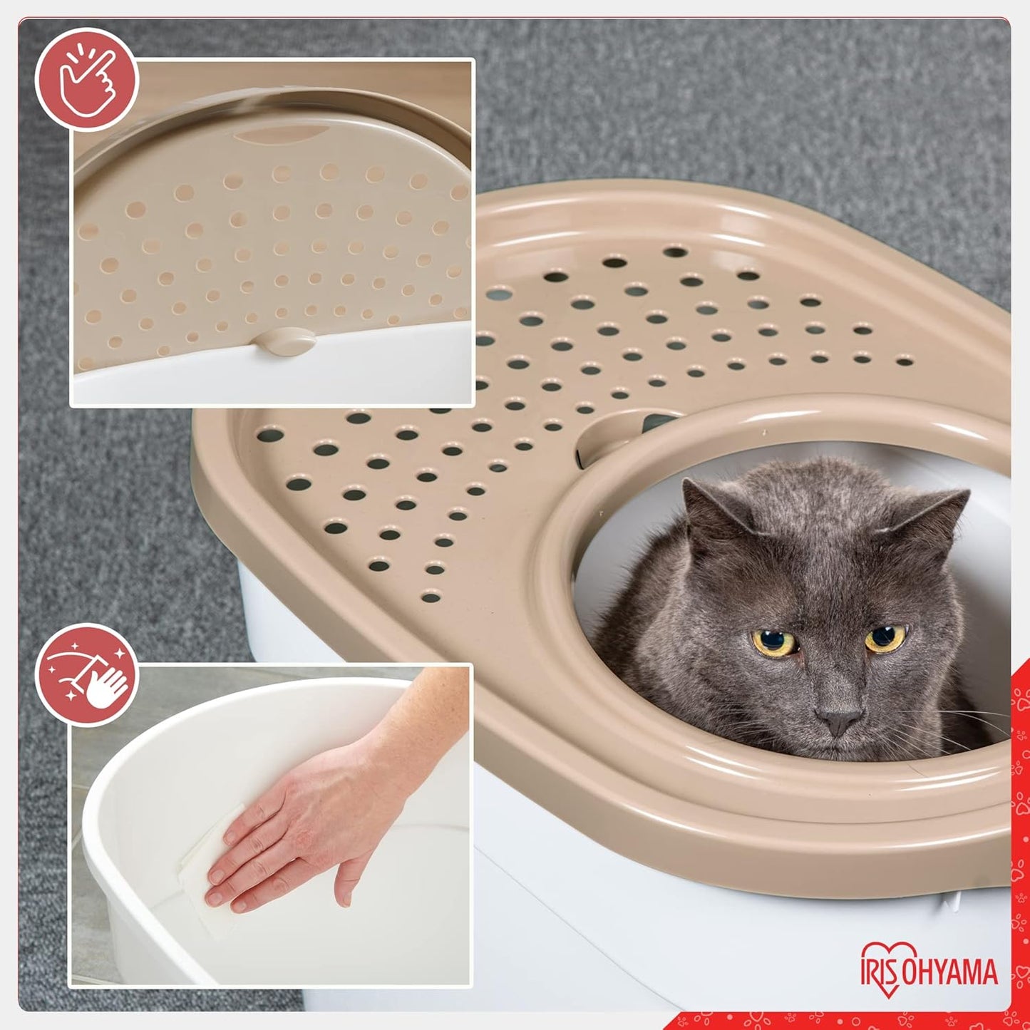 Litière Max. 7 kg, Beige
