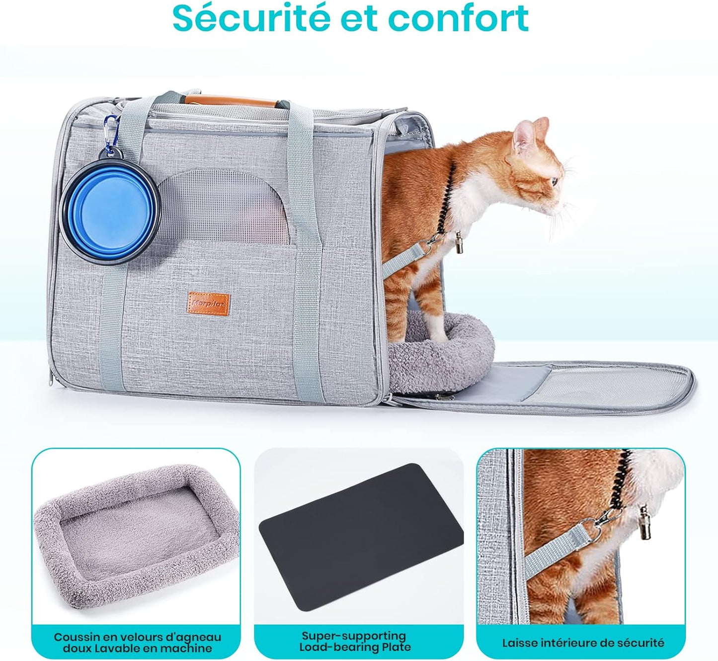 Sac Transport Chat 43,9 x 31 x 34 cm