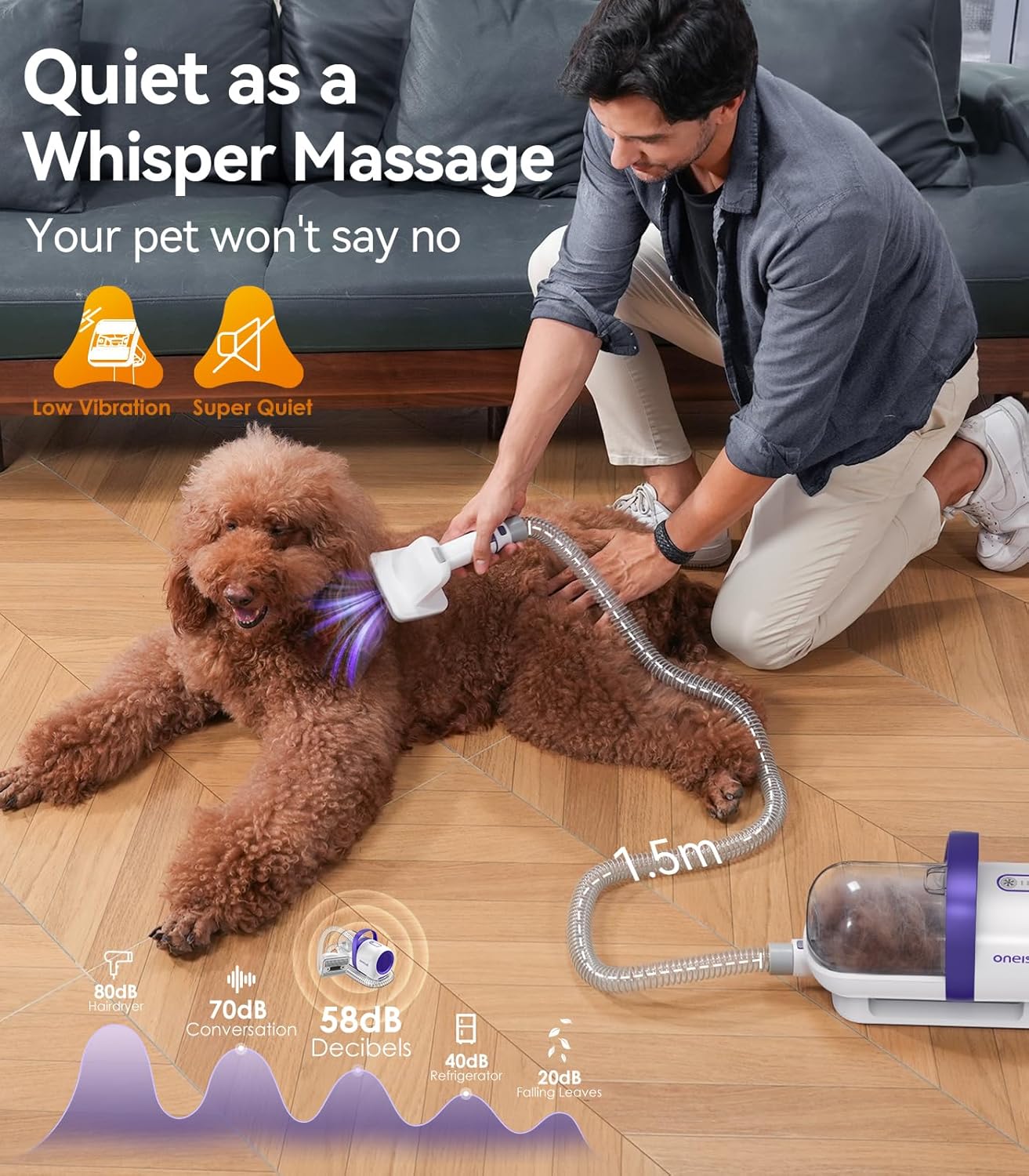 Toilettage chat Tondeuse Aspirateur