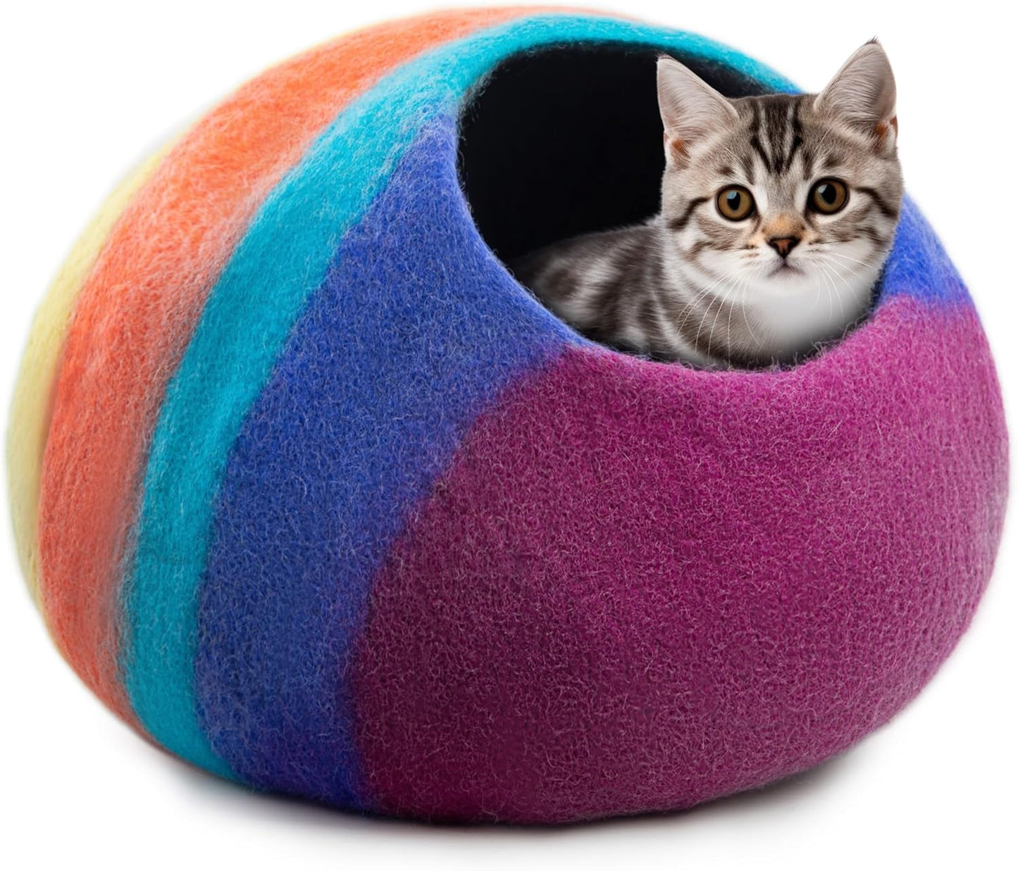 Panier Chat Coussin 100% Laine Mérinos