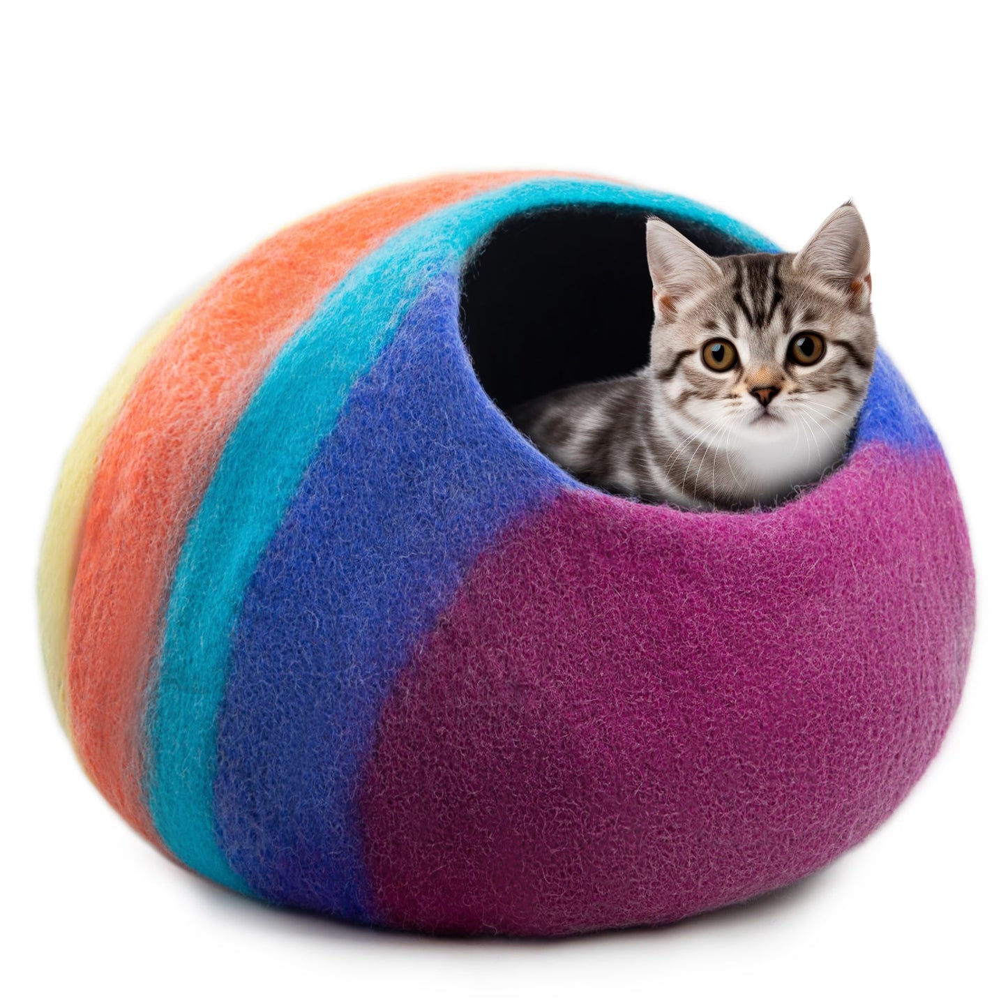 Panier Chat Coussin 100% Laine Mérinos