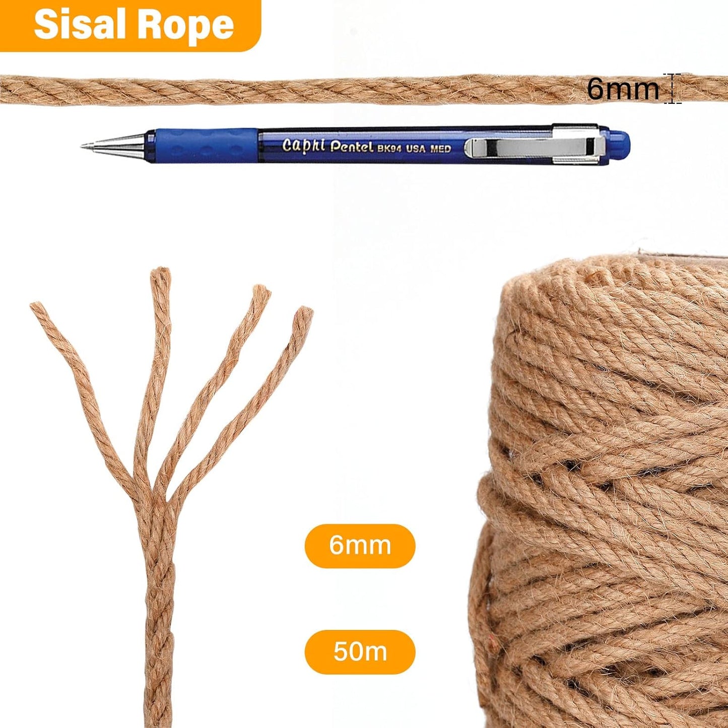 Corde Arbre à Chat 6 mm x 50 m