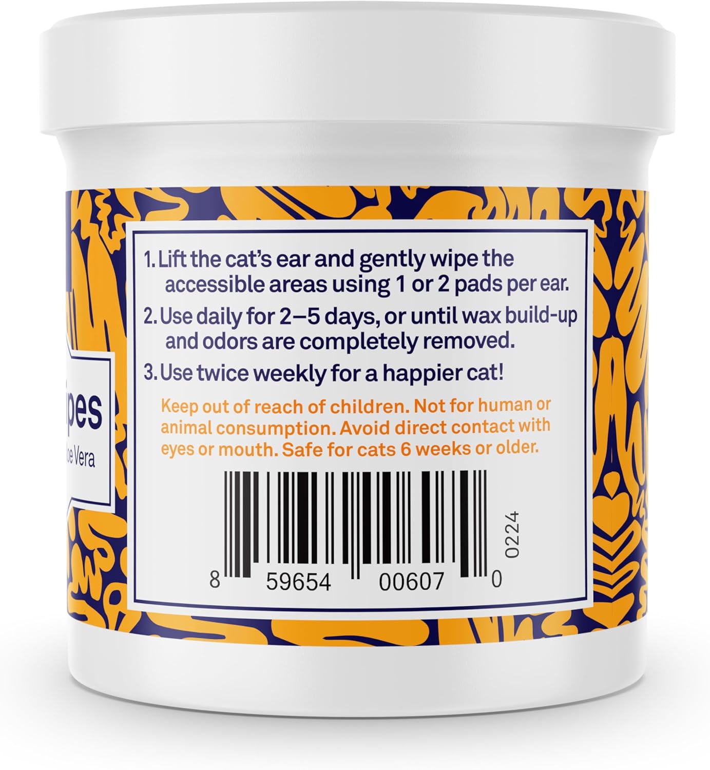 Lingettes pour Chat Oreilles x100