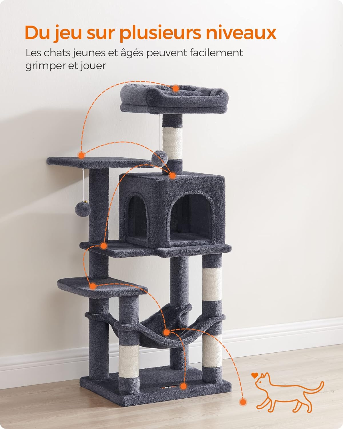 Arbre à Chat Hauteur 112 cm
