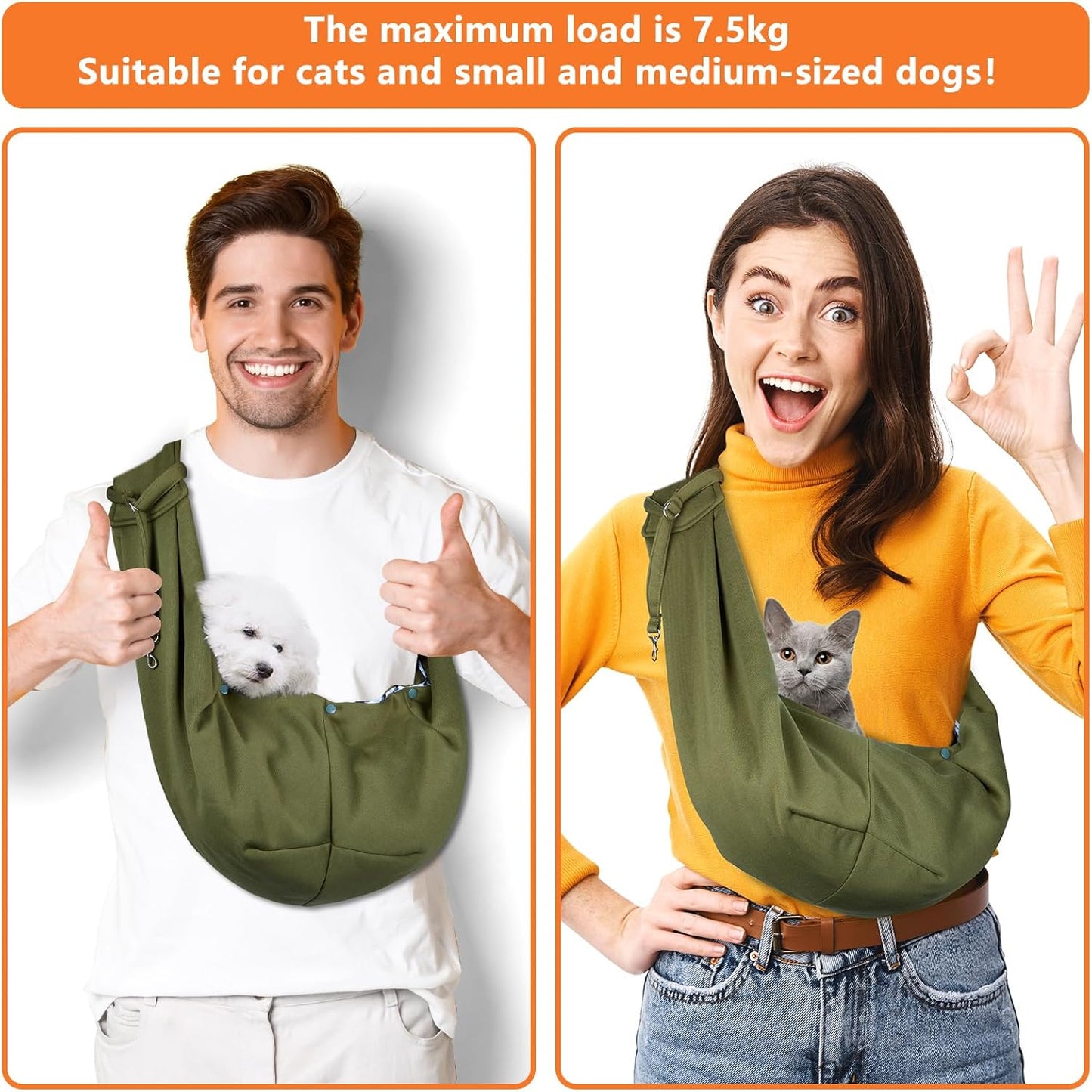 Sac Bandoulière Chat 7,5kg