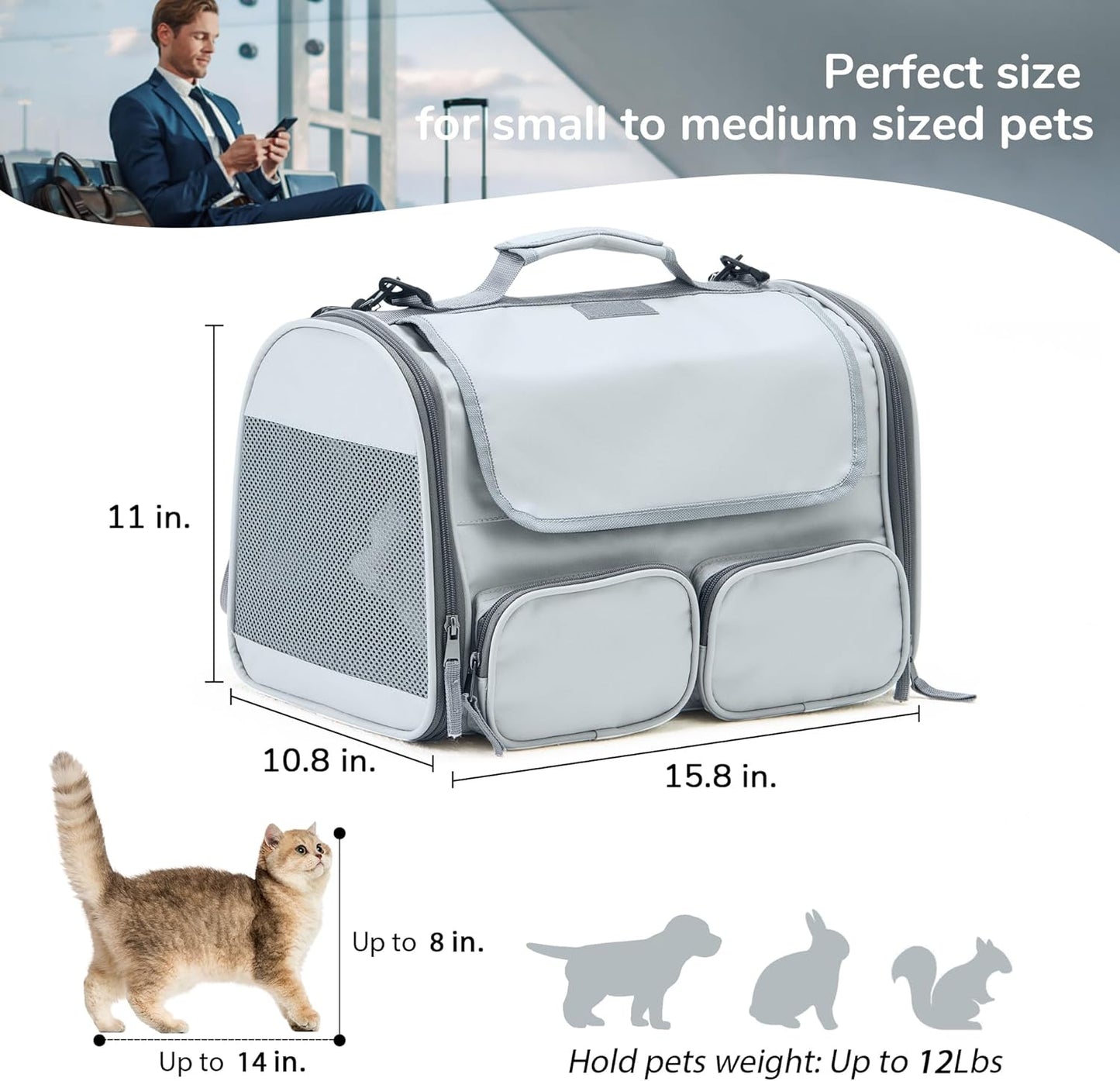Sac Transport Chat 40x27x27cm 5.4kg
