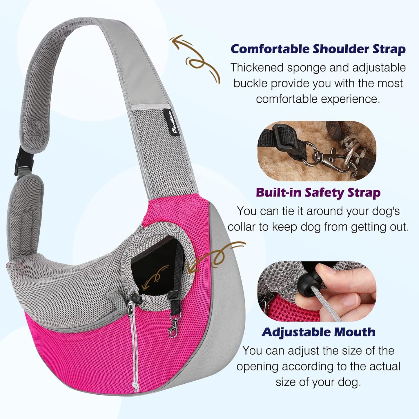 Sac Bandoulière Chat S/2.5kg M/4.5kg L/6.5kg