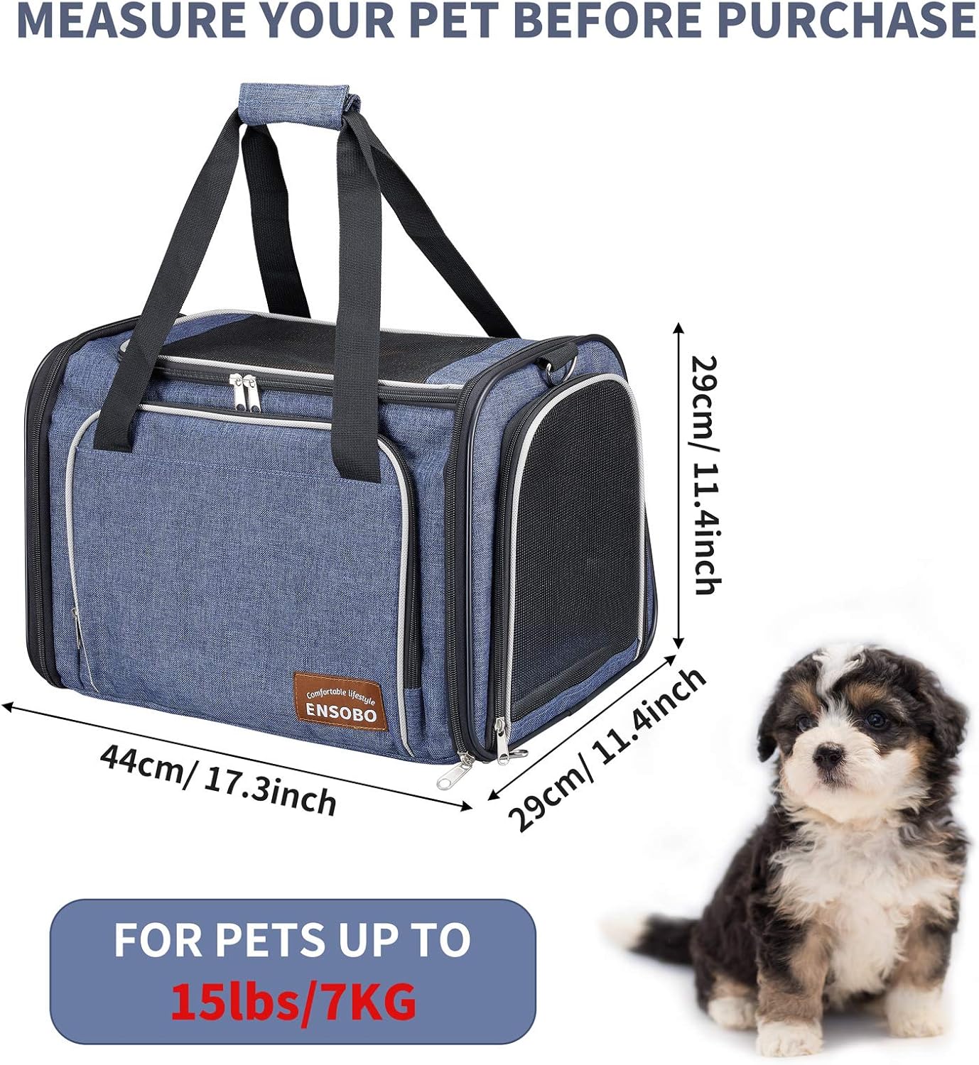 Sac Transport Chat 44x 29 x 29 cm 9kg