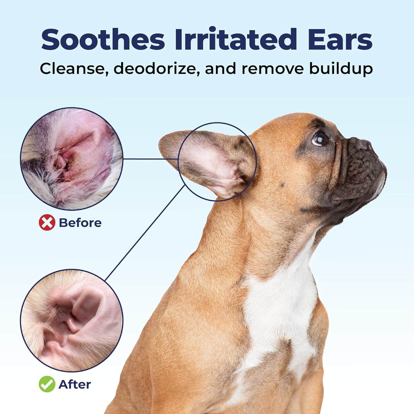 Lingettes pour Chat aloe Vera apaisant et de la Vitamine E, Oreille Propre x100