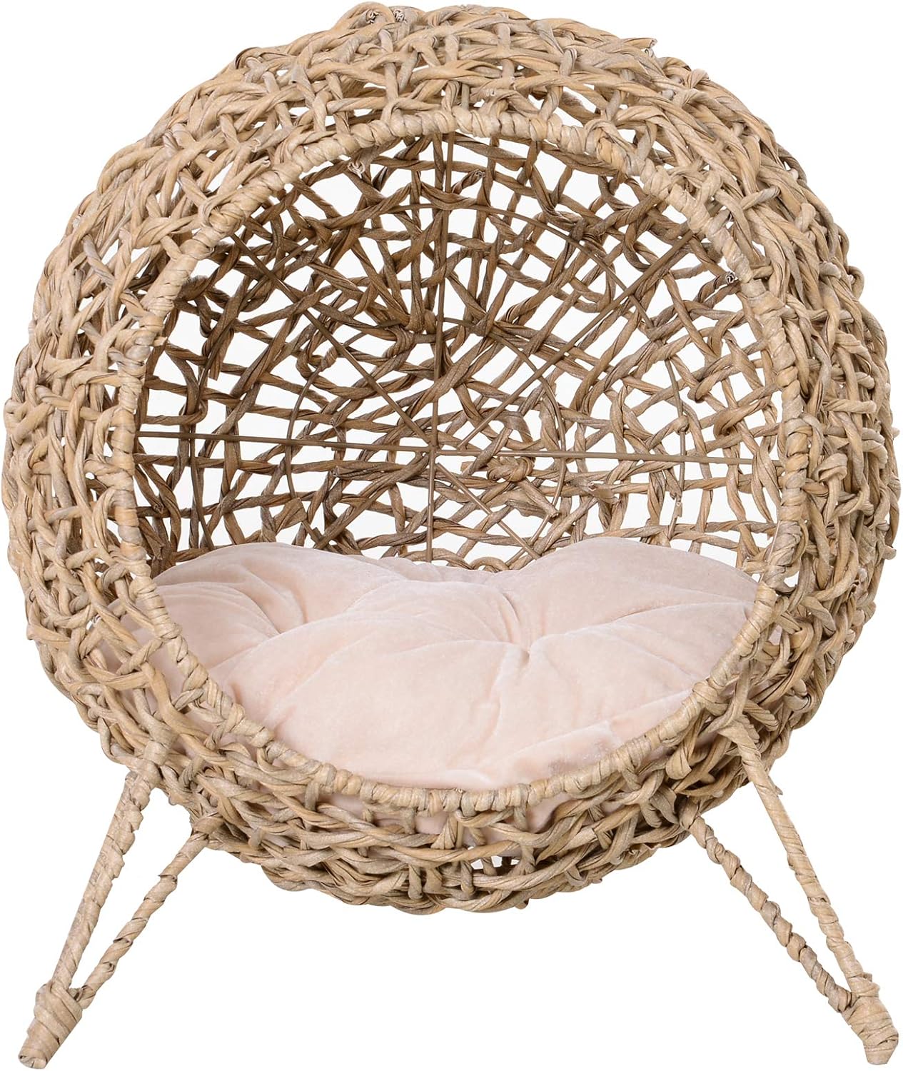 Panier Chat Coussin Ø 52 x 58H cm Coussin Moelleux Inclus