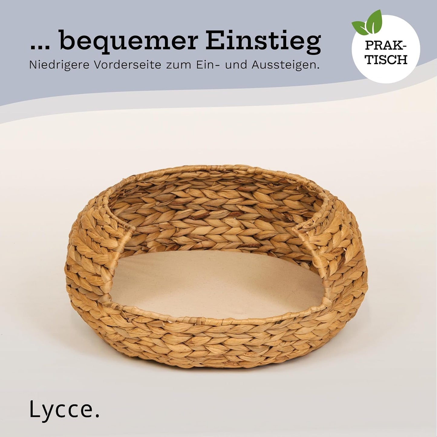 Panier Chat Coussin En jacinthe d'eau