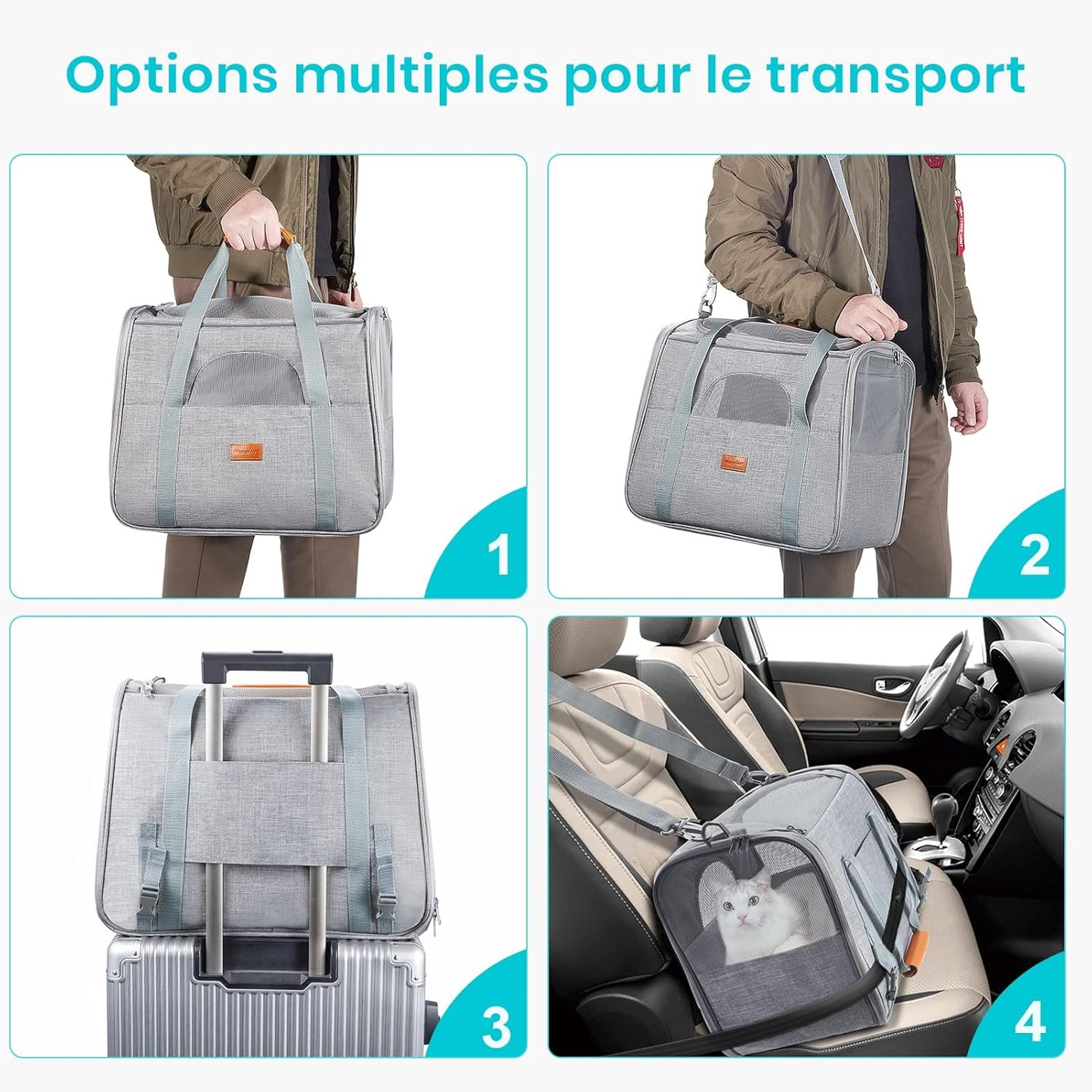 Sac Transport Chat 43,9 x 31 x 34 cm