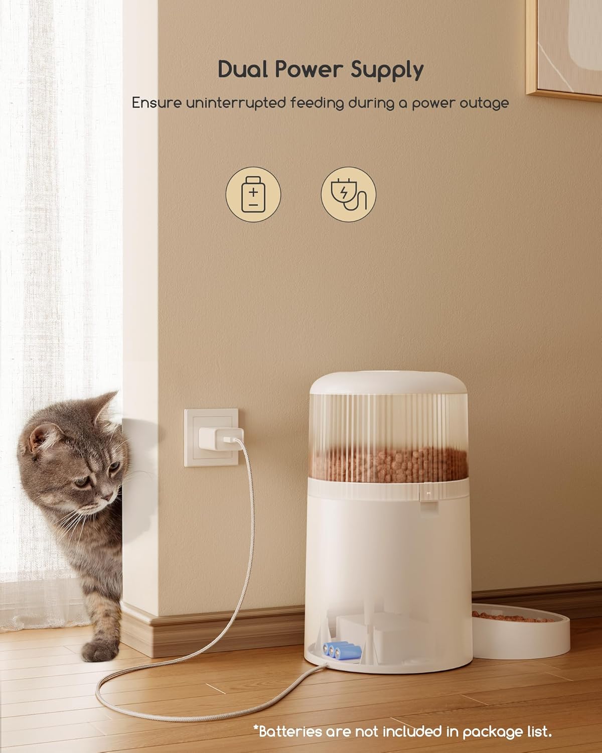 Distributeur Croquettes Chat 4L