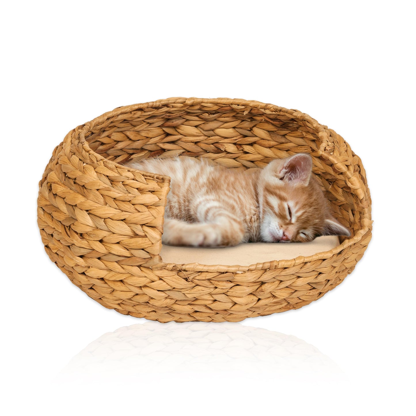 Panier Chat Coussin En jacinthe d'eau