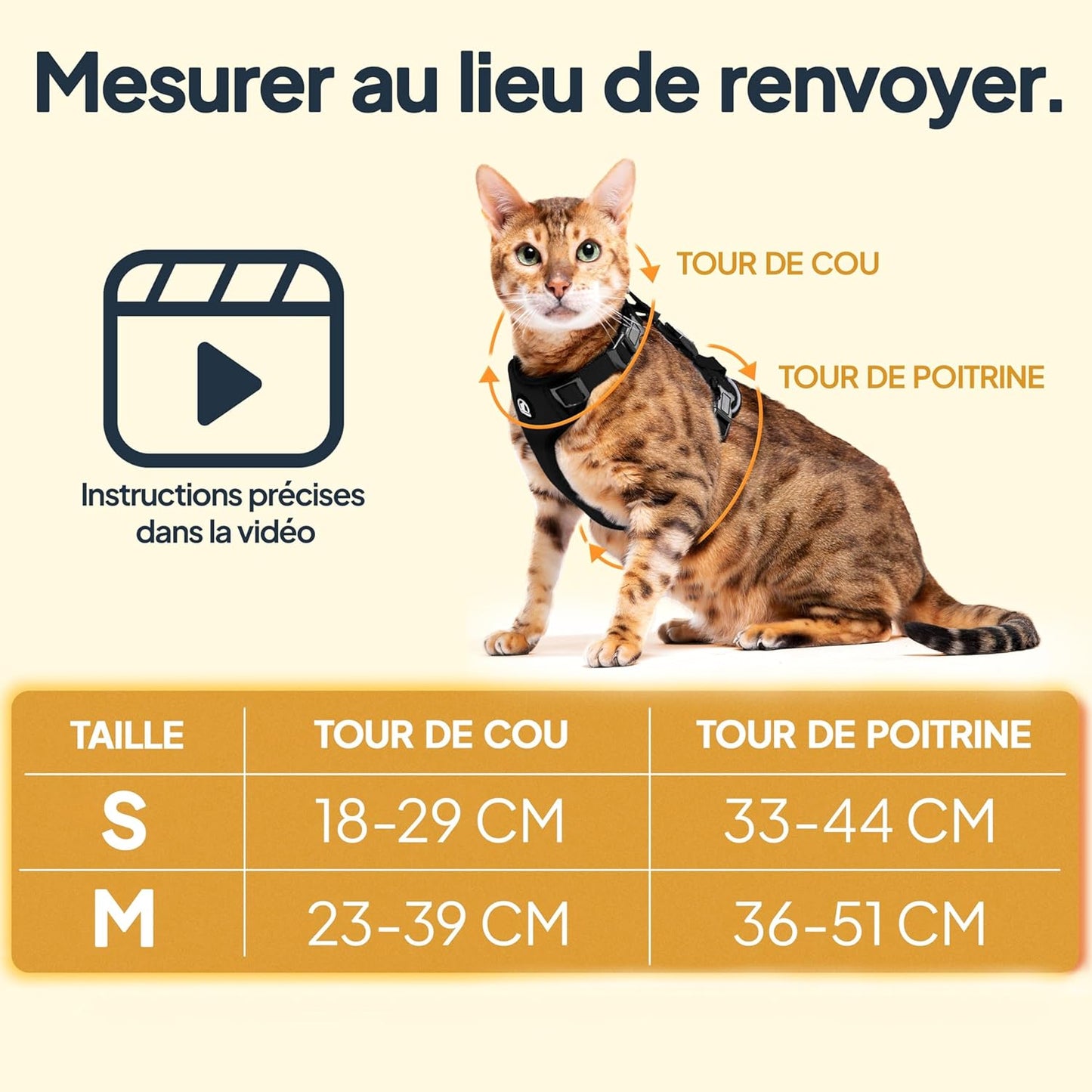 Laisse pour Chat 1.4m