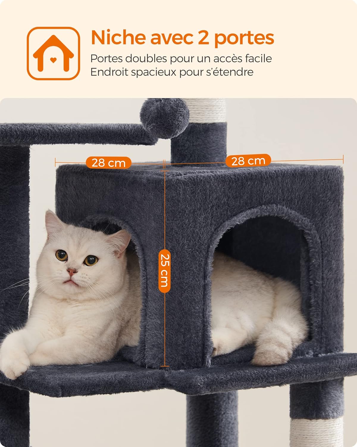 Arbre à Chat Hauteur 112 cm