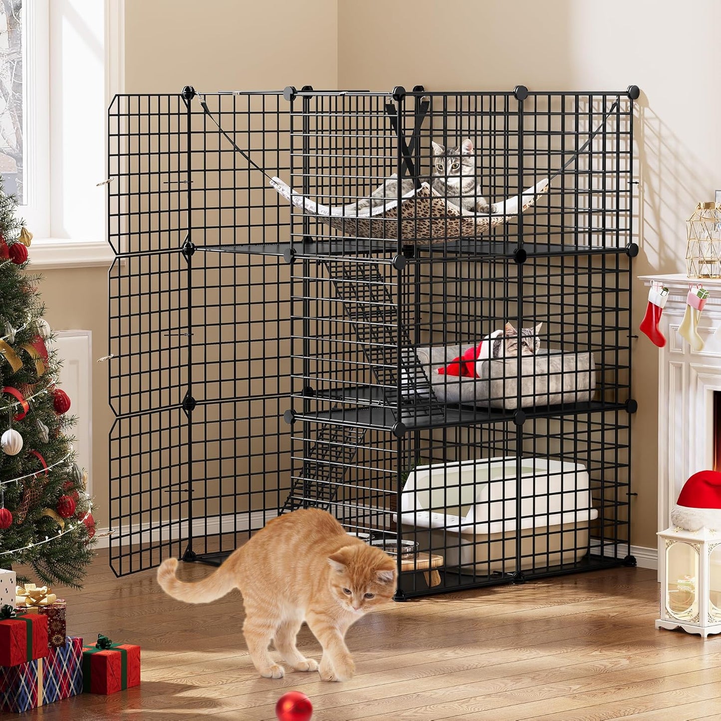 Enclos Chat 72x72x104 cm