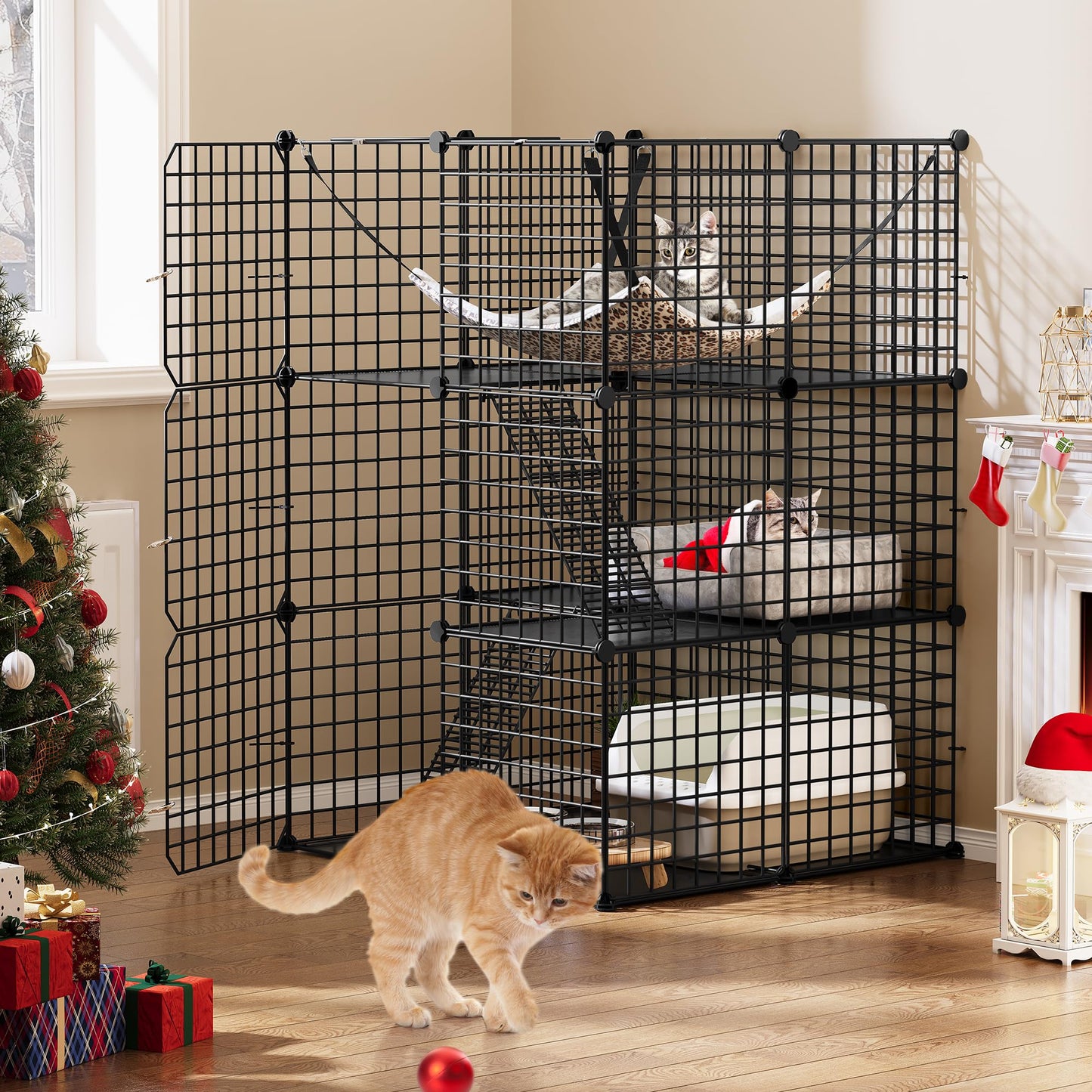 Enclos Chat 72x72x104 cm