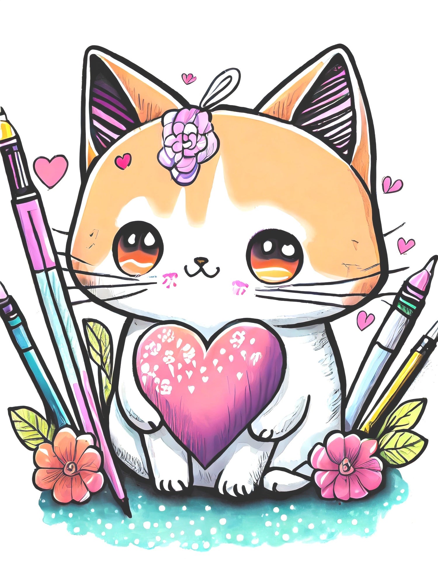 Dessin chat kawaii Licorne Kawaii-🐈 Catgrip🐾🥰