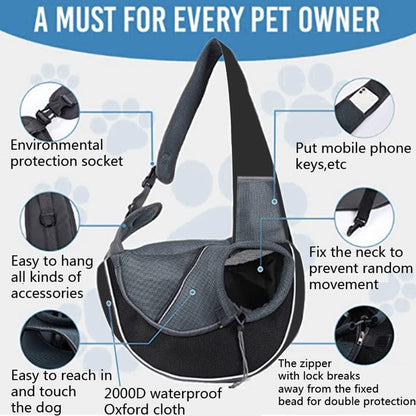 Sac Bandoulière Chat S/3kg M/5kg