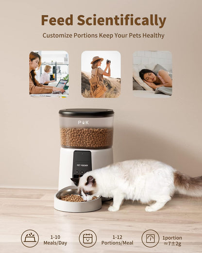 Distributeur Croquettes Chat 4L