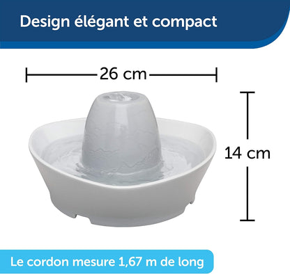 Fontaine à Eau Chat Céramique 1,8L