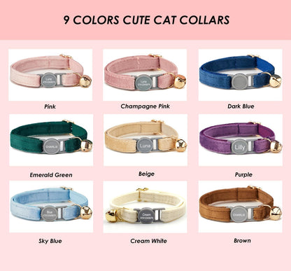 Collier Chat libération rapide personnalisé