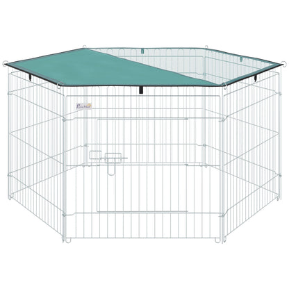 Enclos Chat 6 Panneaux et 1 Porte Ø 120 x 60 cm