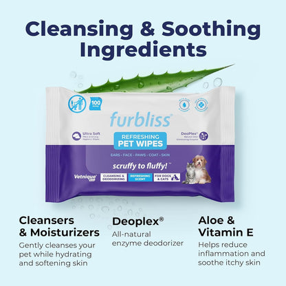 Lingettes pour Chat hygiéniques x100