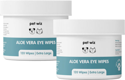 Lingettes pour Chat - Yeux à l'aloe Vera 240 Lingettes