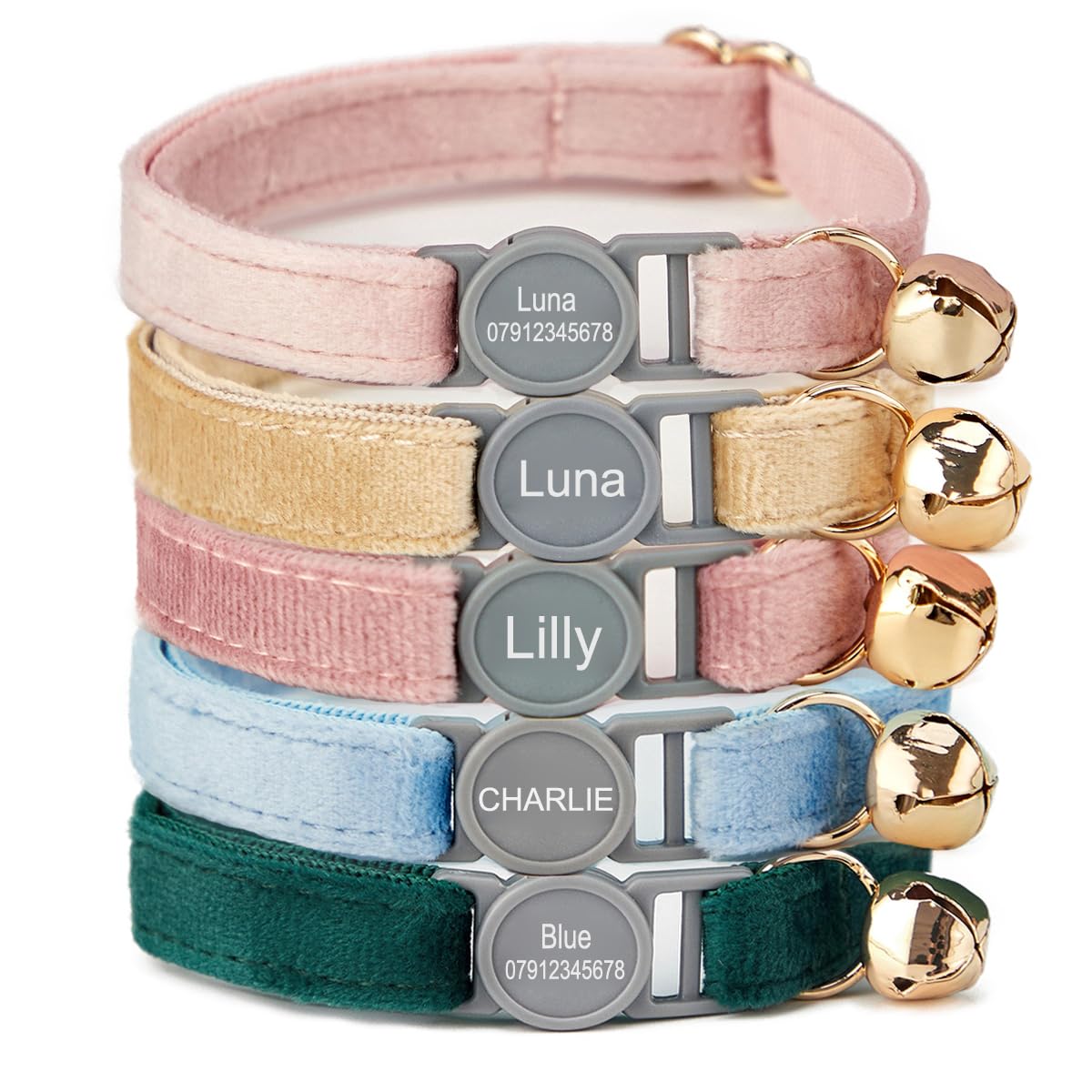 Collier Chat libération rapide personnalisé