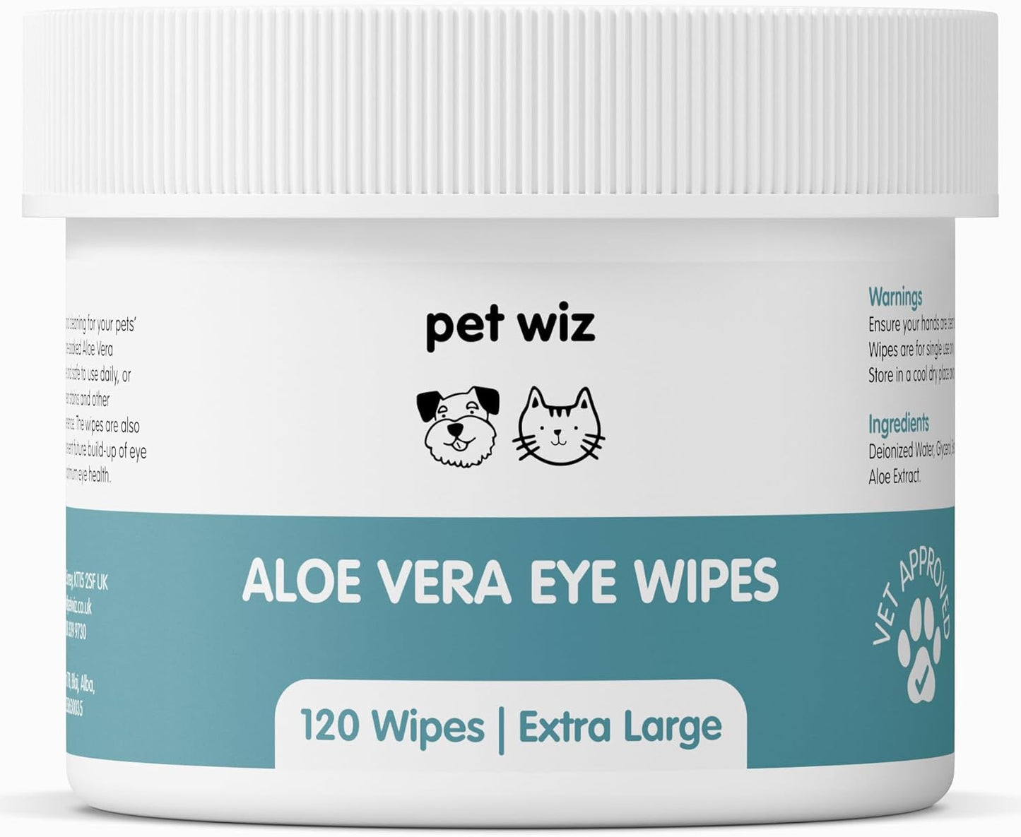 Lingettes pour Chat - Yeux l'aloe Vera