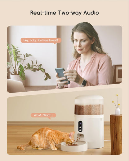 Distributeur Croquettes Chat 4L