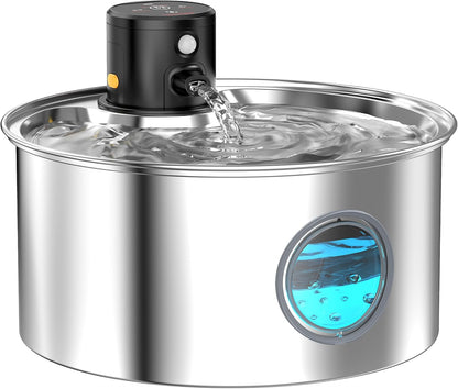 Fontaine à Eau Chat INOX 3.2L