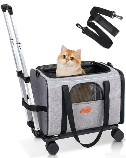 Sac Transport Chat à roulette 43x28x28 6kg