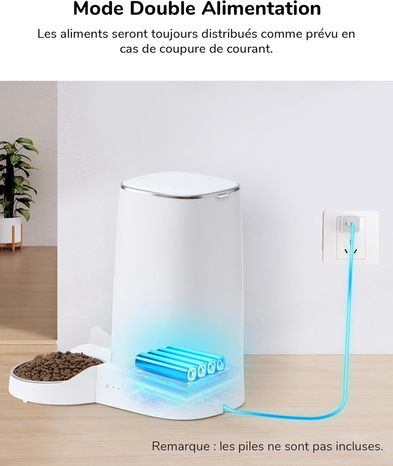 Distributeur Croquettes Chat 4L
