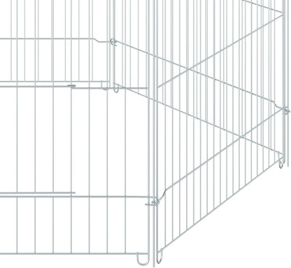 Enclos Chat 6 Panneaux et 1 Porte Ø 120 x 60 cm