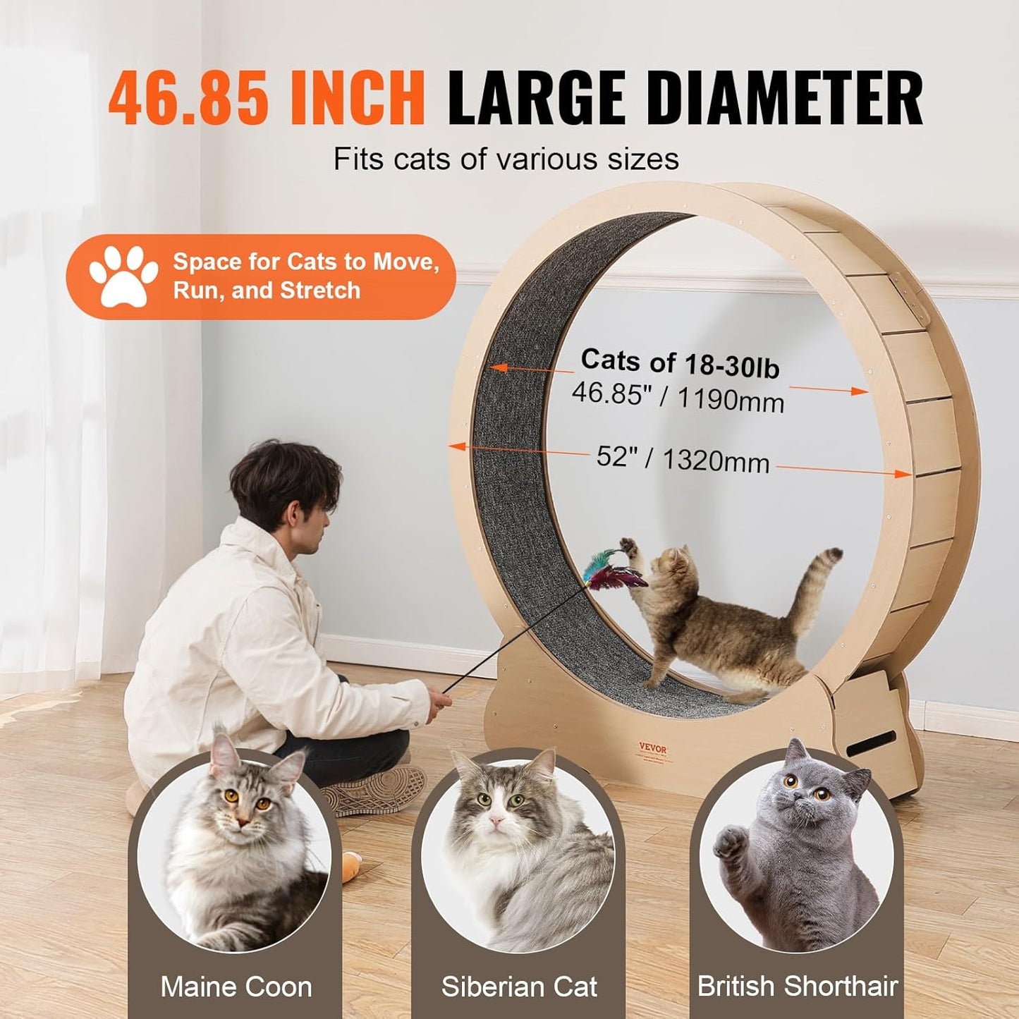 Roue pour Chat 132cm
