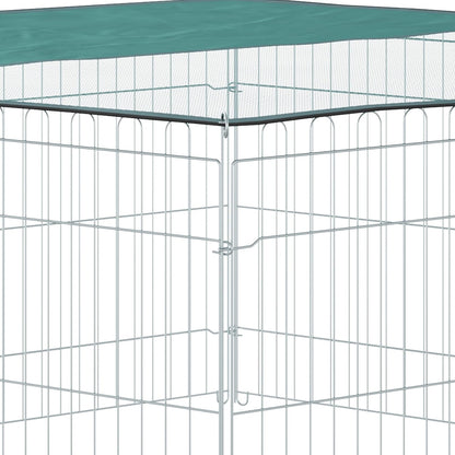 Enclos Chat 6 Panneaux et 1 Porte Ø 120 x 60 cm
