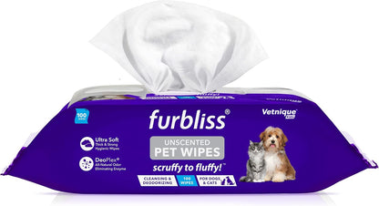 Lingettes pour Chat déodorant Naturel Non parfumé