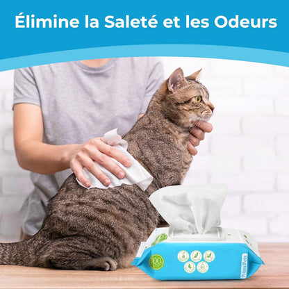 Lingettes pour Chat 600 Pièces