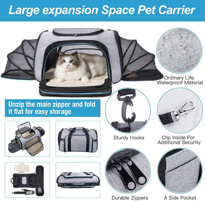 Sac Transport Chat 90x 73 x 28cm 6.5kg